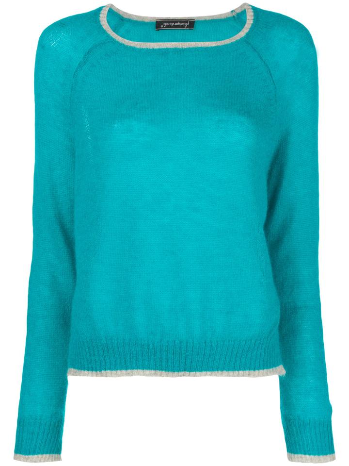 Phisique Du Role Round Neck Sweater - Blue
