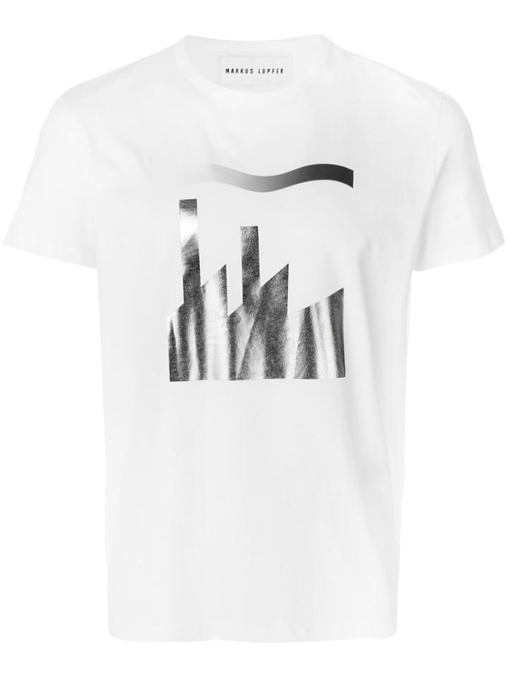 Markus Lupfer Foil Print Alex T-shirt - White
