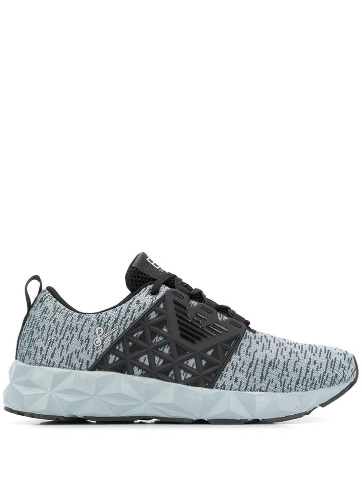 Ea7 Emporio Armani Lace-up Sock Sneakers - Grey