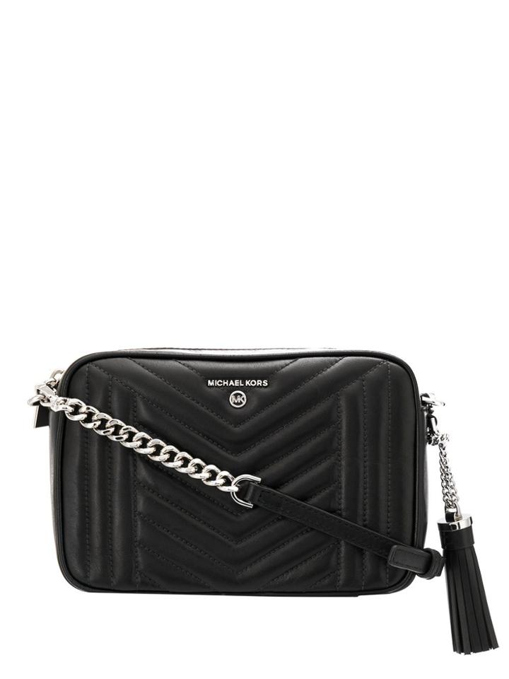 Michael Michael Kors Jet Set Quilted Camera Bag - Black