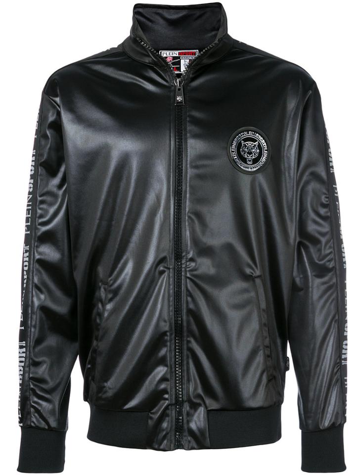 Plein Sport Zipped Biker Jacket - Black