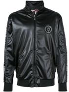 Plein Sport Zipped Biker Jacket - Black