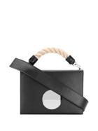 Roberto Di Stefano Log Plaque Tote Bag - Black