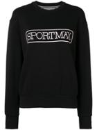 Sportmax Logo Print Sweatshirt - Black