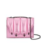 Marco De Vincenzo - Cat's Claw Shoulder Bag - Women - Leather/brass - One Size, Pink/purple, Leather/brass