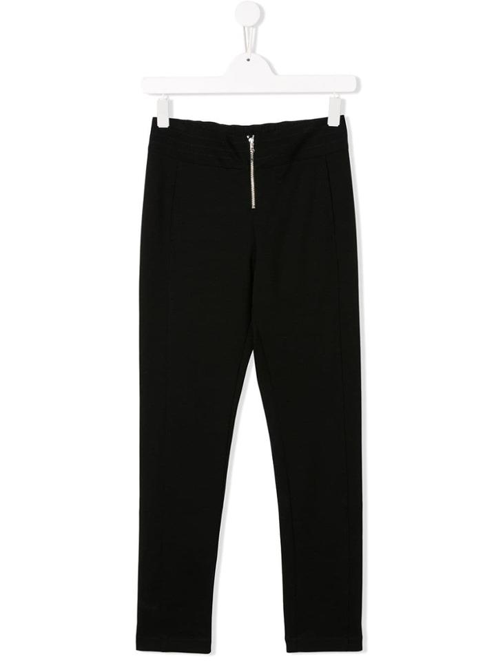 Dondup Kids Teen Front Mid-zip Trousers - Black