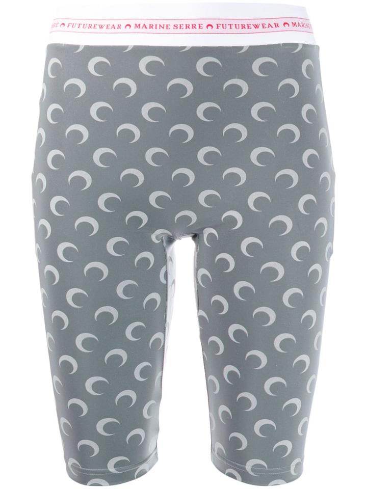 Marine Serre Marine Serre Je39fw19 Reflect/all Over Moon Grey -
