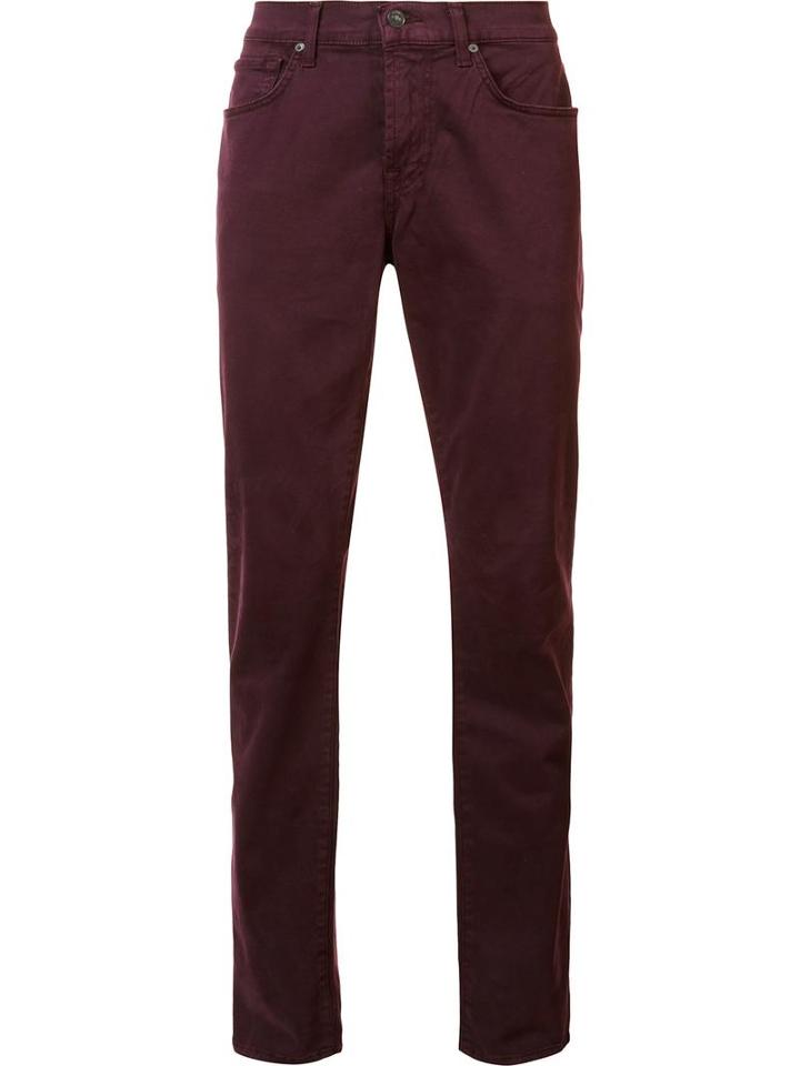 7 For All Mankind 'sateen' Jeans, Men's, Size: 30, Pink/purple, Cotton/polyester/spandex/elastane