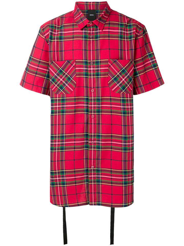 D.gnak Tartan Print Shirt - Red