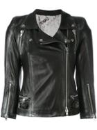 S.w.o.r.d 6.6.44 - Real Trust Biker Jacket - Women - Calf Leather/polyester - 40, Black, Calf Leather/polyester