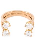 Delfina Delettrez 'dots' Diamond Ring, Women's, Metallic