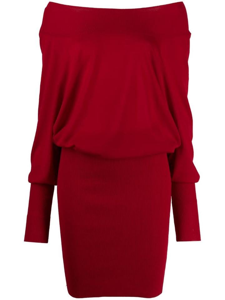 P.a.r.o.s.h. Off The Shoulder Mini Dress - Red