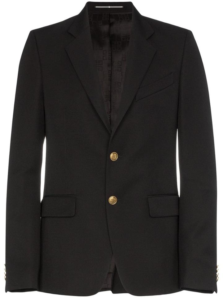 Givenchy Single-breasted Gold Button Jacket - Black