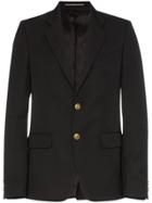 Givenchy Single-breasted Gold Button Jacket - Black