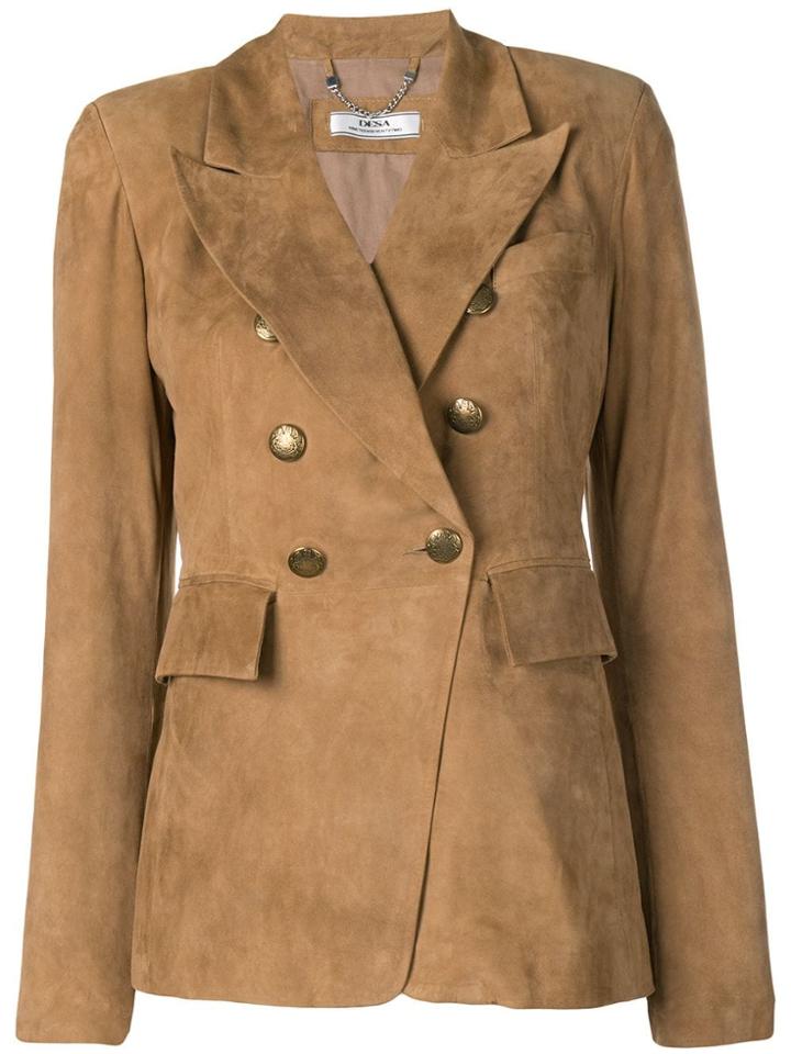Desa 1972 Double Breasted Blazer - Brown