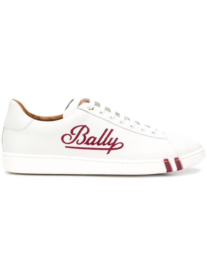 Bally Contrast Logo Sneakers - White