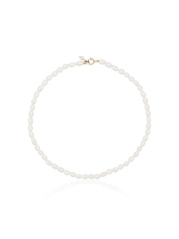Loren Stuart White 14k Gold And Pearl Anklet