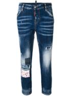 Dsquared2 - Cropped Cool Girl Jeans - Women - Cotton/spandex/elastane - 44, Blue, Cotton/spandex/elastane