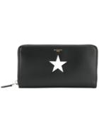 Givenchy Star Print Zipped Wallet - Black
