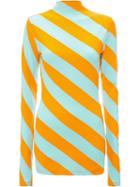Jw Anderson Diagonal Panelled Jersey Top - Orange