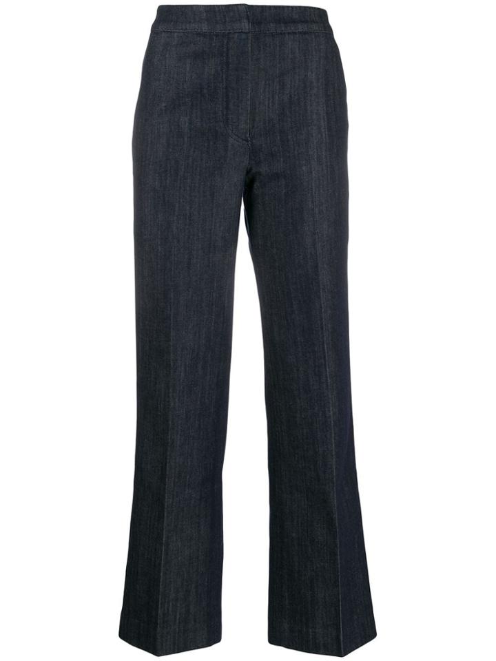 Alexa Chung High-waisted Flared Trousers - Blue