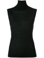 Giorgio Armani Cashmere Knitted Top - Black
