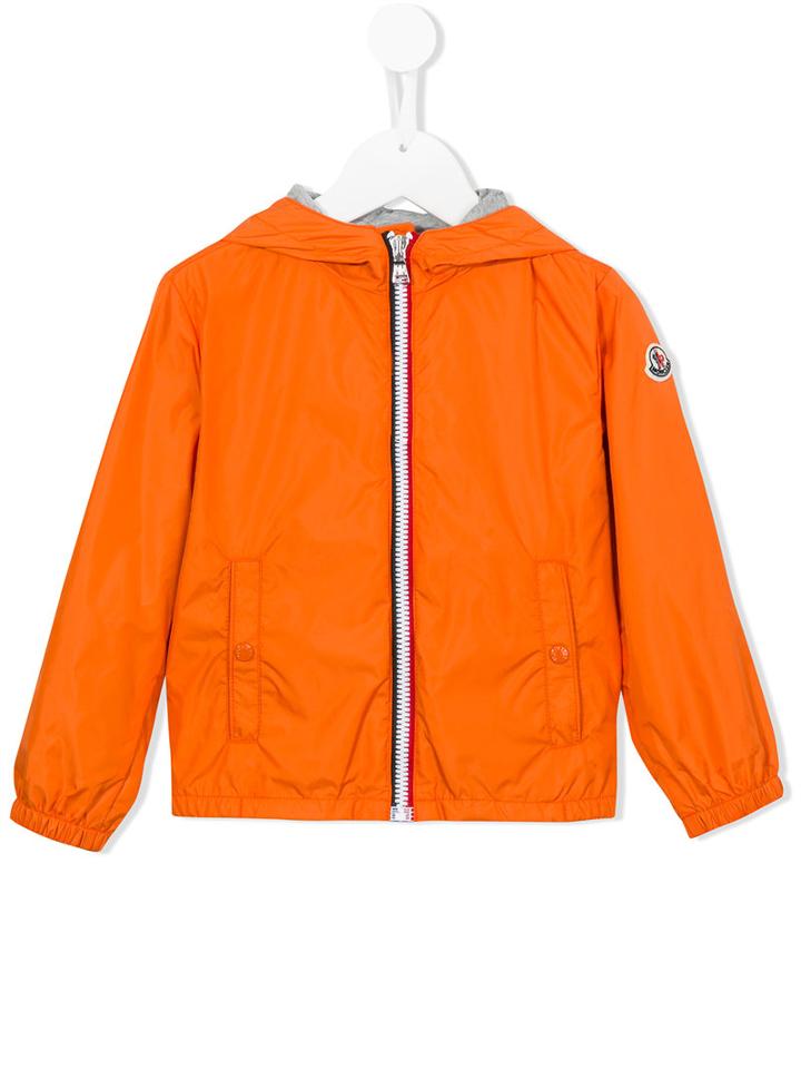 Moncler Kids - Zipped Jacket - Kids - Cotton/polyamide - 8 Yrs, Yellow/orange