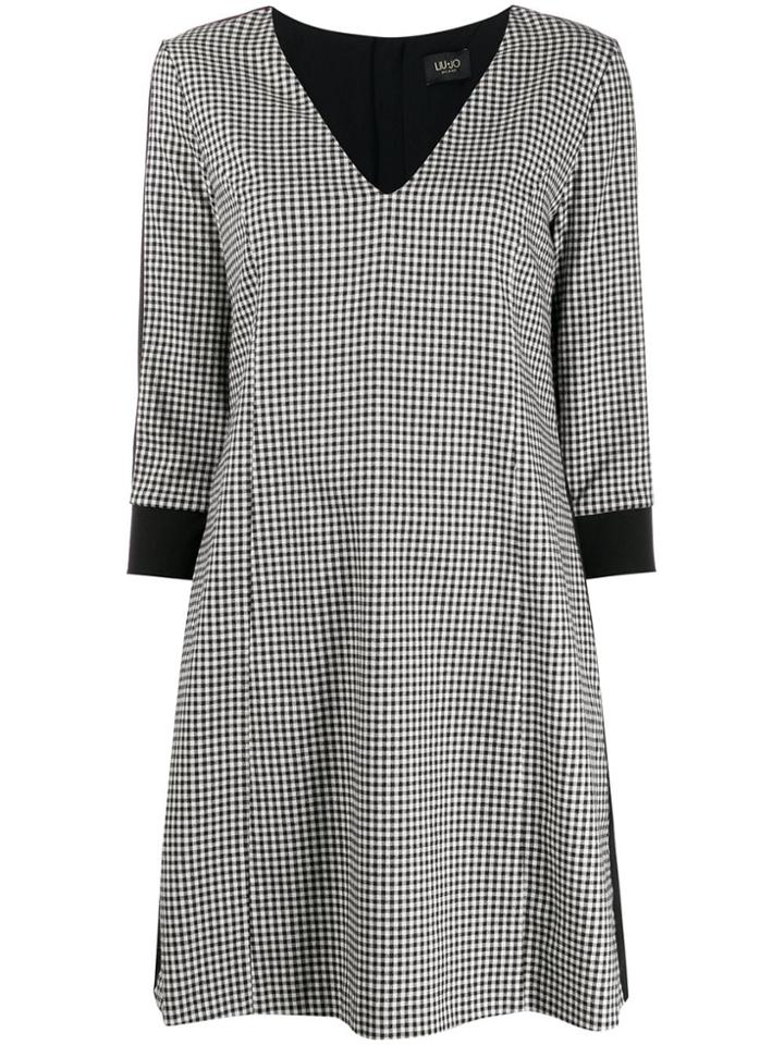 Liu Jo Vichy Print Dress - Black