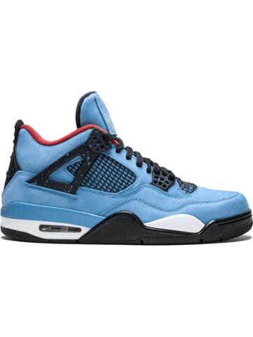 Jordan Nike X Travis Scott Air Jordan 4 Retro Sneakers - Blue