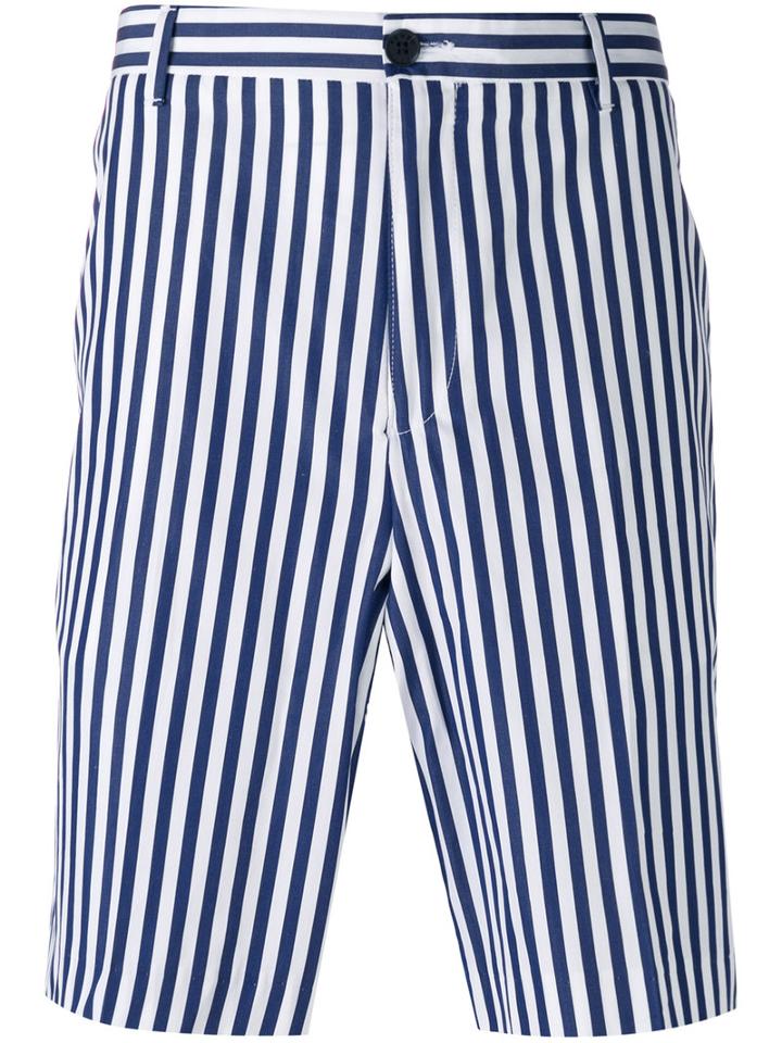 Kenzo Striped Shorts, Men's, Size: 52, Blue, Cotton
