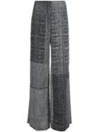 Jason Wu Checked Wide Leg Trousers