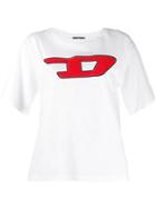 Diesel Contrast Logo T-shirt - White