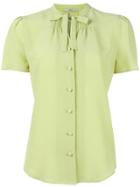 Etro Tied Neck Buttoned Blouse - Green
