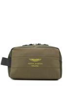 Hackett Slogan Wash Bag - Green