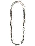 Ann Demeulemeester Long Crystal Chain Necklace - Blue