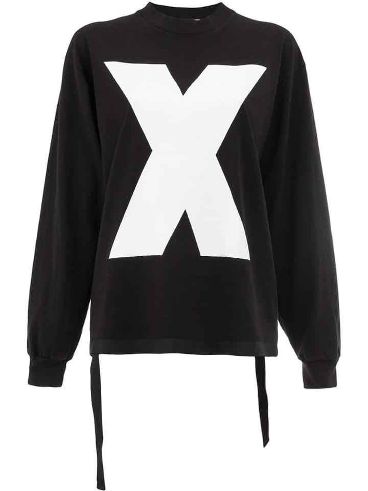 Aganovich Long Sleeved X T-shirt - Black