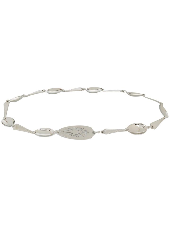 Maison Margiela Cut Out Charm Belt - Metallic