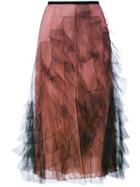 Valentino - Tulle Pleated Skirt - Women - Silk/spandex/elastane - 44, Black, Silk/spandex/elastane