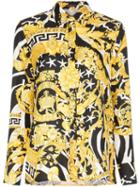 Versace Baroque Zebra Print Shirt - Black