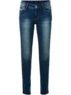 Loveless Stonewashed Skinny Jeans, Women's, Size: 36, Blue, Cotton/polyurethane