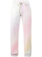 The Elder Statesman Pastel Tie Dye Cashmere Track Pants - Multicolour
