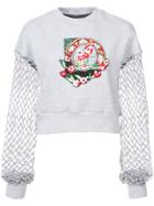 Patbo Hand Embroidery Sweatshirt - Grey