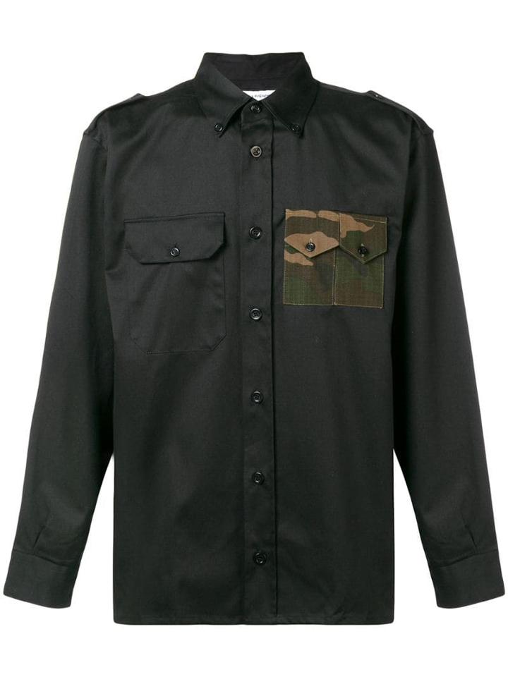 Gosha Rubchinskiy Camo Pocket Military Shirt - Black
