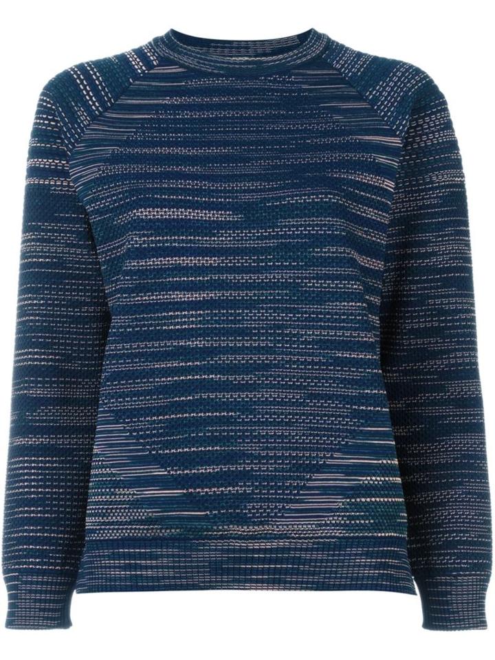 M Missoni Crew Neck Jumper, Women's, Size: Small, Blue, Polyamide/viscose/spandex/elastane