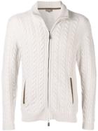 N.peal The Richmond Cable Cardigan - Nude & Neutrals