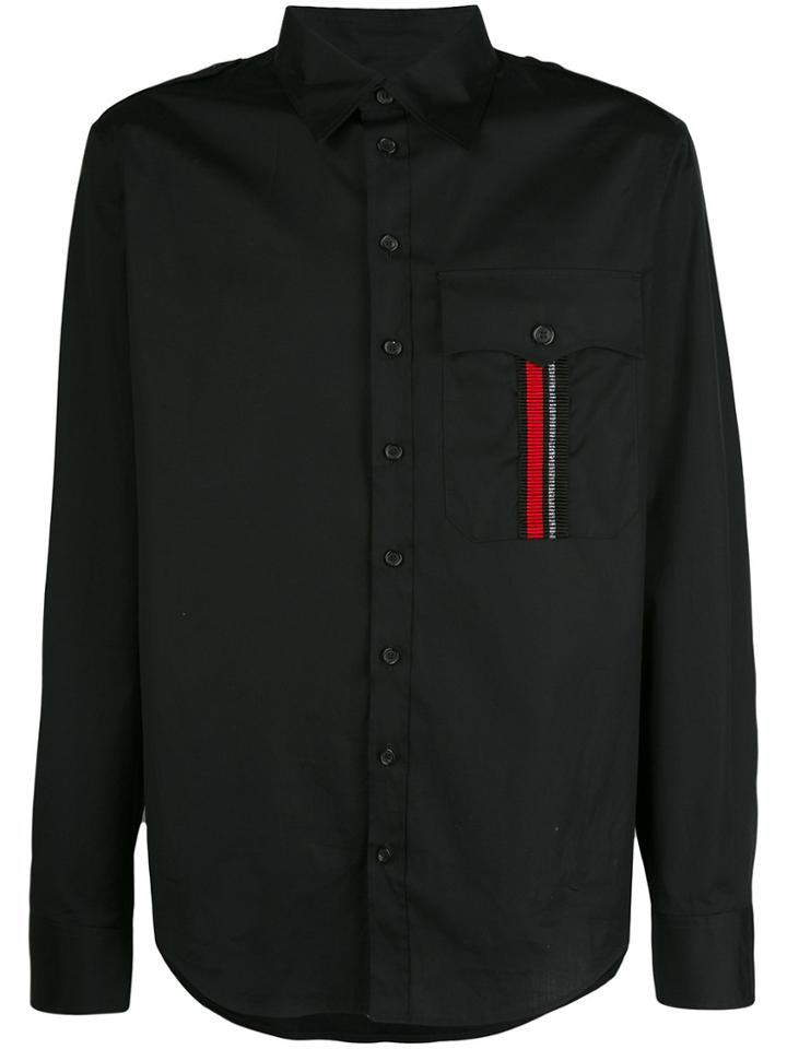 Dsquared2 Ribbon-trimmed Shirt - Black