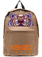 Kenzo Tiger Canvas Backpack - Brown
