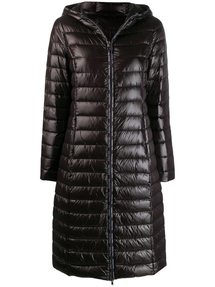 Patrizia Pepe Padded Hooded Coat - Black