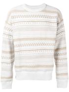 Napa By Martine Rose Striped Sweater - White