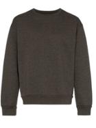 78 Stitches Crew Neck Stripe Detail Cotton Sweatshir - Grey